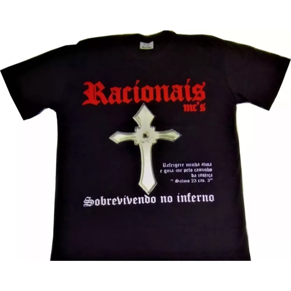 Camiseta Racionais Mc's Sobrevivendo No Inferno Unissex | Shopee Brasil