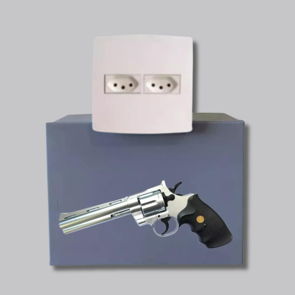 COFRE TOMADA DISFARÇADO DE EMBUTIR COM FUNDO FALSO SECRETO