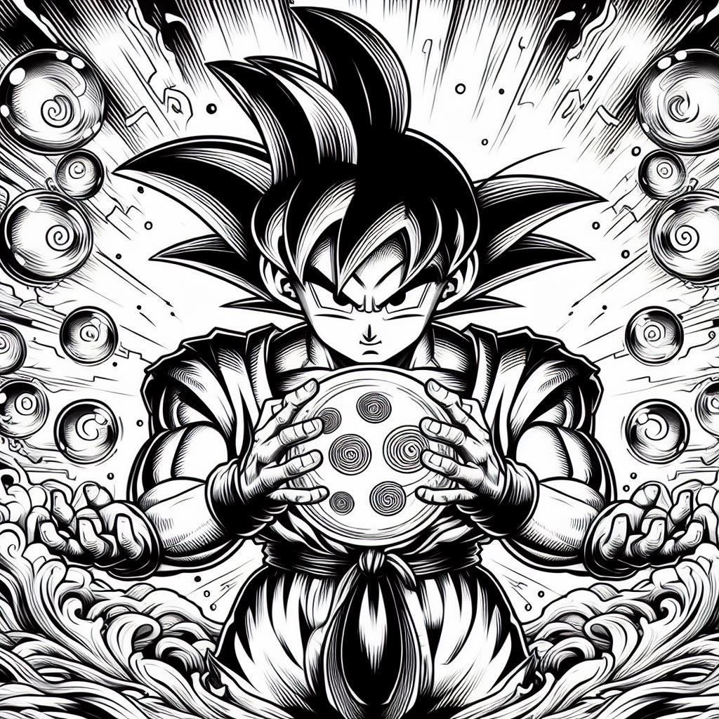 dragon ball desenho para colorir