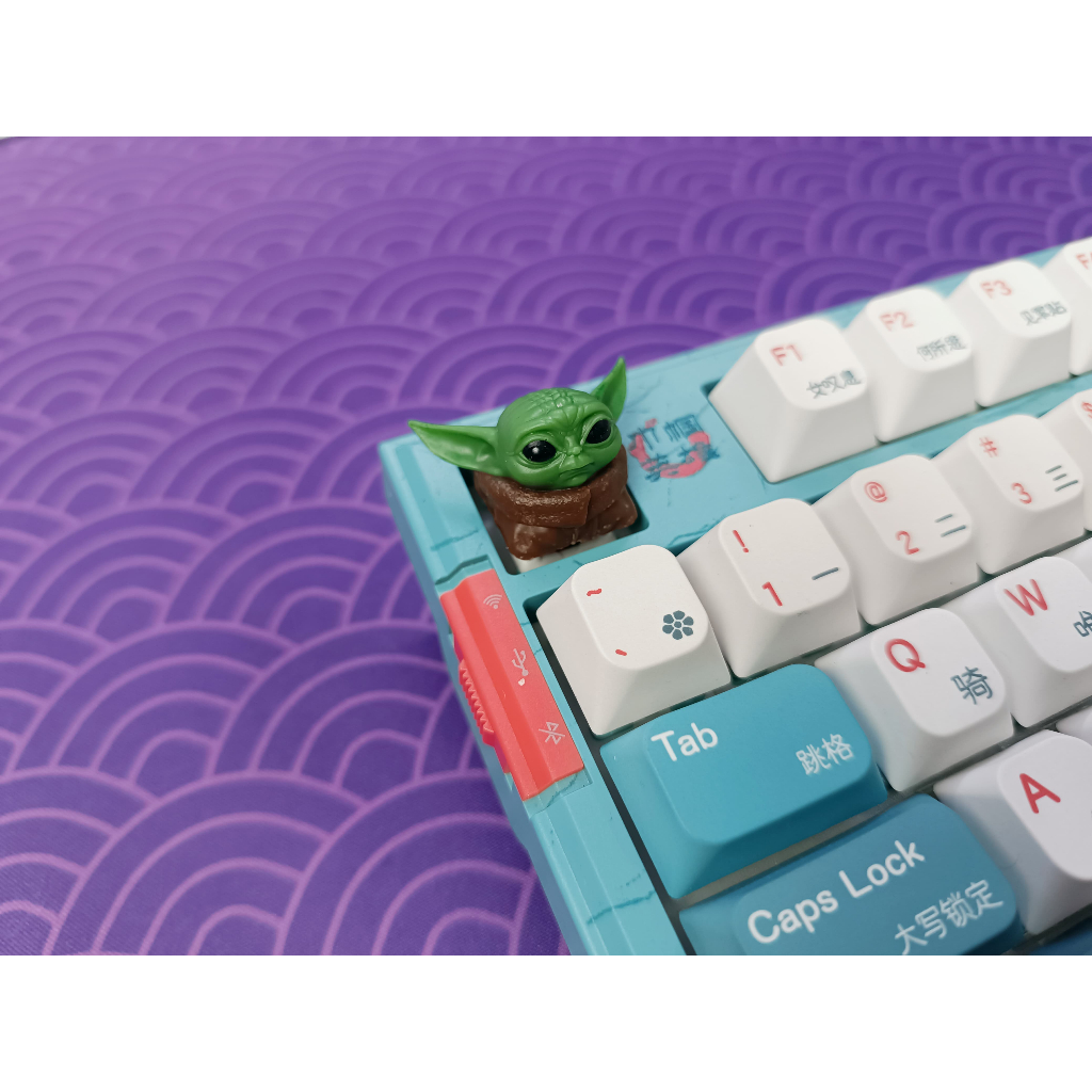 Keycap Baby Yoda para teclado mecânico