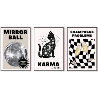 Quadros decorativos Taylor Swift (3 peças)30x40