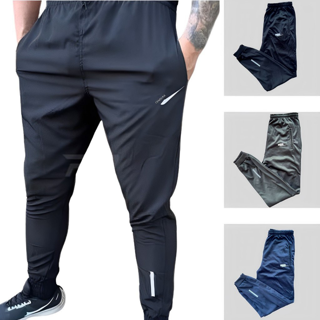 kit 3 Calça Jogger Masculino Esportiva Refletivo Academia Em Alta Dry Fit Símbolo  Refletivo Tradicional Swag Skinny - Faz a Boa!