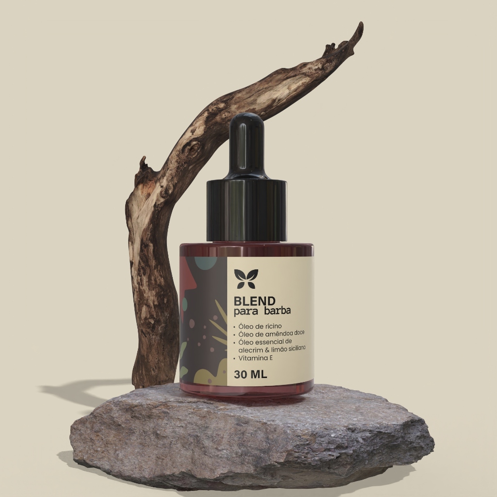 Blend de óleos para barba, crescimento e hidratação, 100% NATURAL skin care