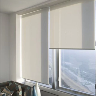 Cortina Tela solar Persiana Rolo Moderna com Bando de aluminio