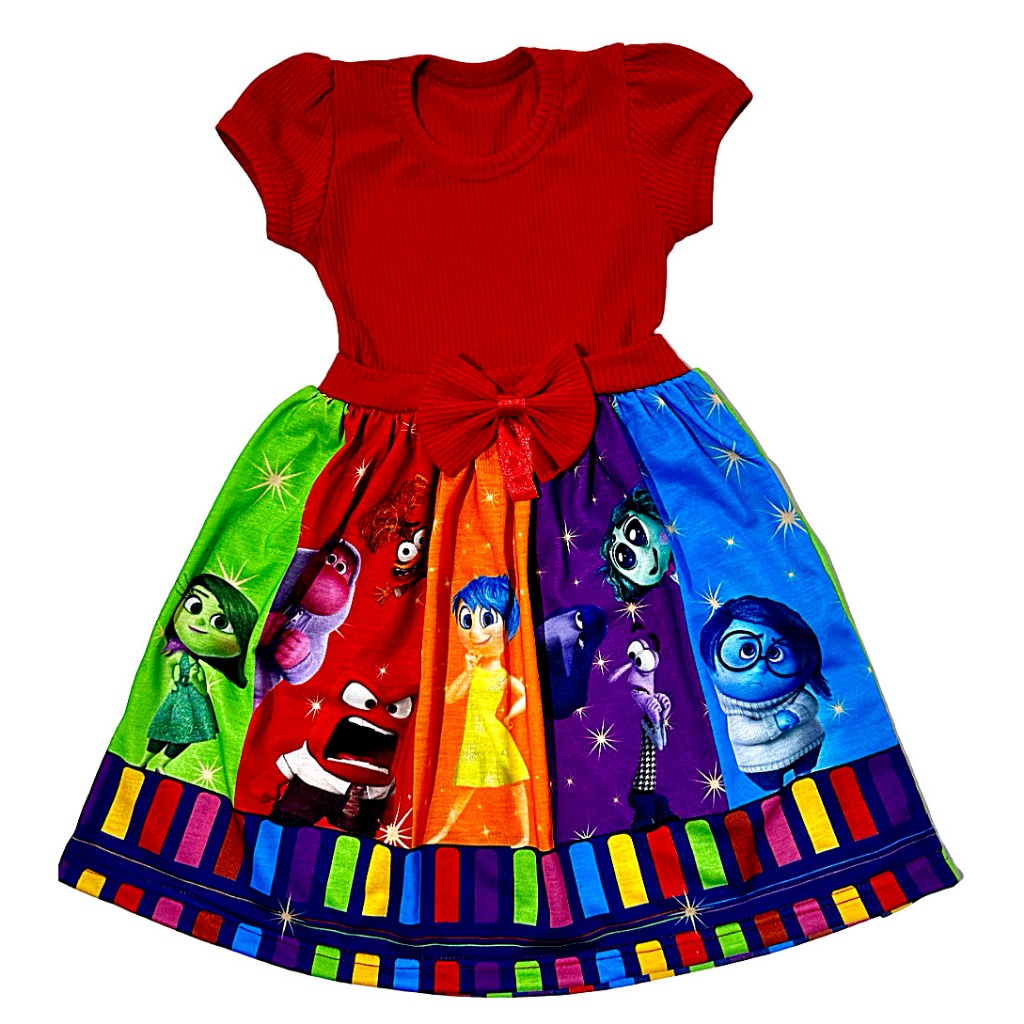 Vestido temático festa passeio infantil