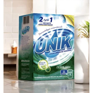 Detergente em Pó para Máquina de Lavar Louça 500gm Unik Secante e Abrilhantador