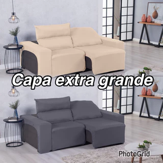 Capa de sofá retrátil 2 lugares Tamanho Extra Grande