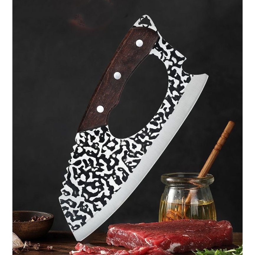 Cutelo lnox Profissional Cabo King ArtesanalChurrasco Cozinha KL-721