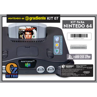 Kit Adesivo Label Nintendo 64 Super Nintendo SNES Fat e Baby - Nintendo 64 - Atari Madeira - Stickers