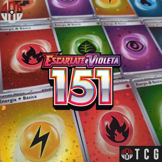 Cartas Energias Foil (Brilhantes) Pokemon 151 - Escolha a sua - Original Copag