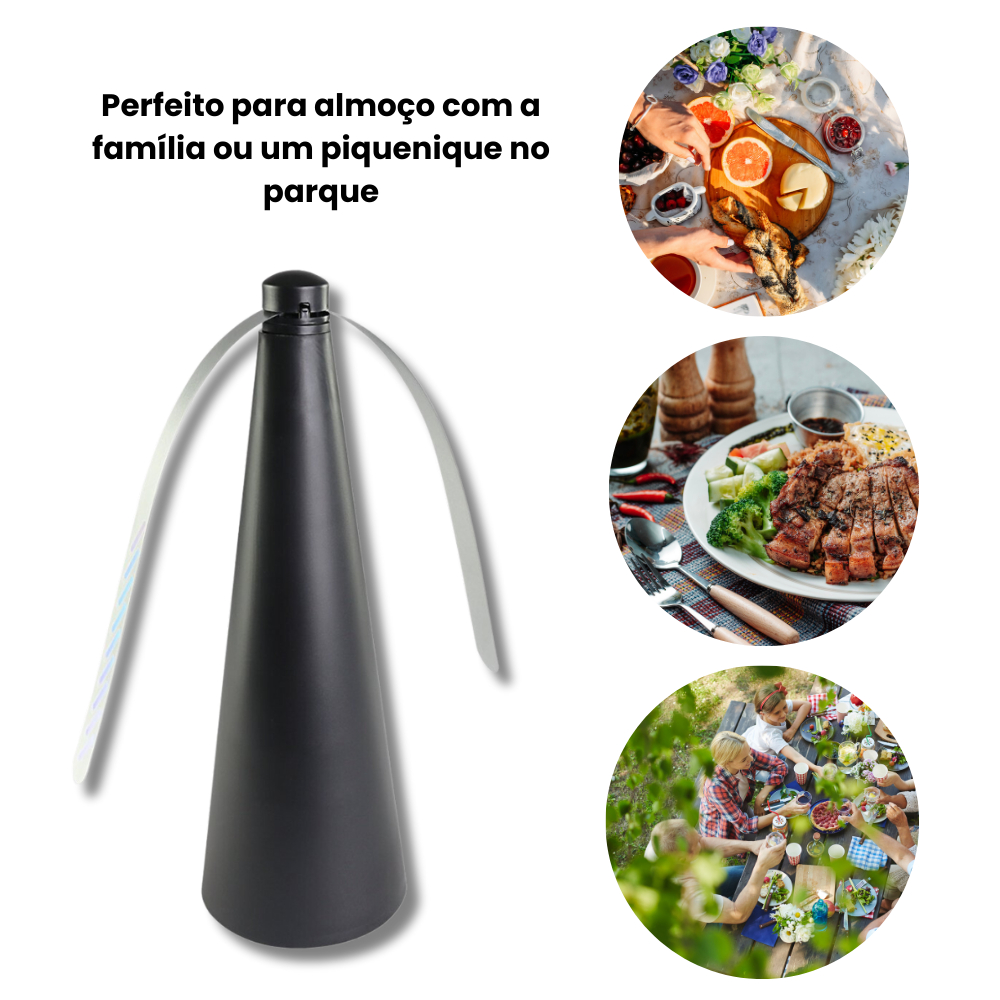 Ventilador Repelente De Mosquitos E Insetos de Mesa Para Churrasco Piquinique Refeitivos Ao Ar Livre Espanta Moscas