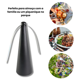 Ventilador Repelente De Mosquitos E Insetos de Mesa Para Churrasco Piquinique Refeitivos Ao Ar Livre Espanta Moscas