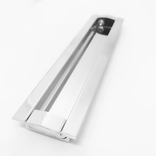 Puxador Concha De Embutir Para Porta Inox Polido 25cm