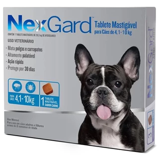 Nexgard 4 A 10kg Antipulgas E Carrapatos