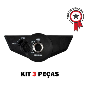 Trava de bloqueio honda cg 150 titan ks es esd ex mix job cg 150 titan sport cb 300r ra sem chaves para acabamento - kit com 3 peças