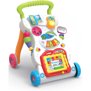 Andador Didático Infantil Centro De Atividades Com Brinquedos Educativos Multmaxx