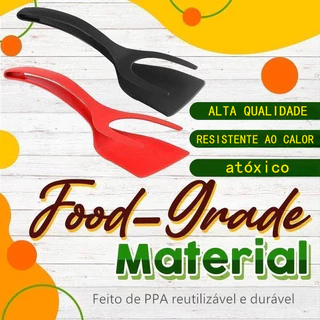 KIT 4 Espátula de Nylon Multiuso Com peagador para ovos bife panqueca Tapioca cozinhha