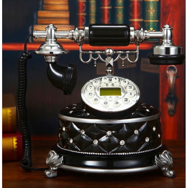 Telefone fixo edição retrô para escritório casa quarto sala de leitura