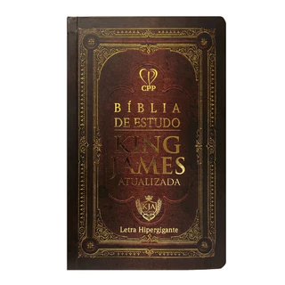 Bíblia de Estudo KJA | King James Atualizada | Letra Hipergigante | Capa Dura