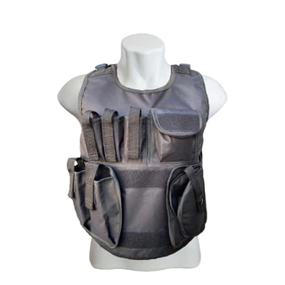 Capa De Colete Modular Tático Para Airsoft E Paintball Preto
