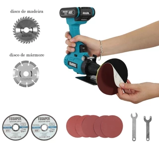 Suporte de Bancada para Furadeira com Kit Discos de Lixa Corte e Adaptador Politriz TSSAPER em Oferta na Shopee