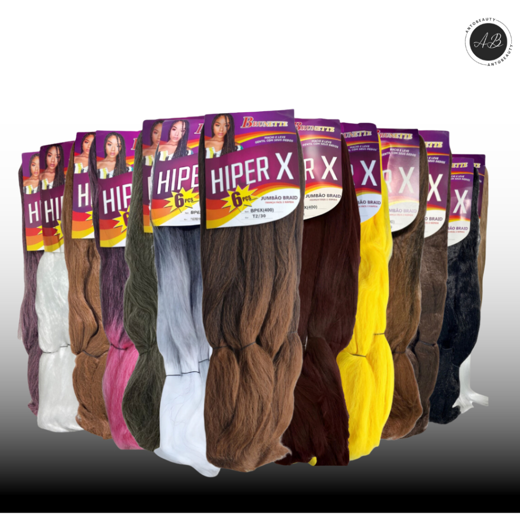 Kit 20 Un Jumbão Hiper X 400g Fibra Macia Box Braids | Shopee Brasil