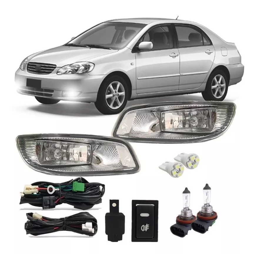 Kit Farol De Milha Corolla 2005 2006 2007 Bt Mod Original | Shopee Brasil