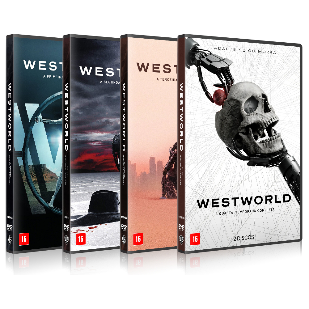 DVD Coleção Westworld com 4 Temporadas - Alta Qualidade *PROMOÇÃO