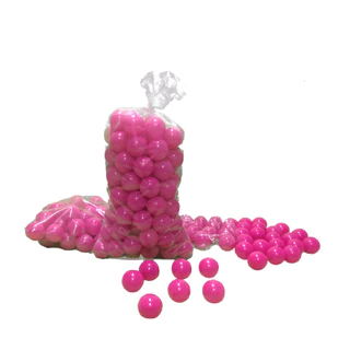 50 Bolinhas Rosa Para Piscina Infantil Criança Menina - Não amassam