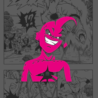 Adesivo Kid Boo Dragon Ball Gabinete Prime Anime