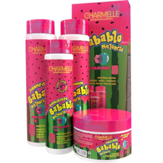 10 Kits Babablu Melancia Charmelle Hidronutrição Hidratação Capilar
