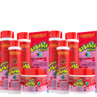 2 KIT BABABLU MORANGO CHARMELLE BABABLU CABELOS PERFUME NOSTAGIA HIDRATAÇÃO NUTRIÇÃO