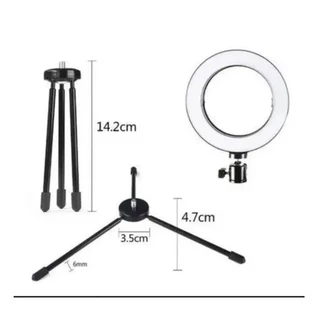 Aro de Ring Light 26cm 10 polegadas com tripé de mesa