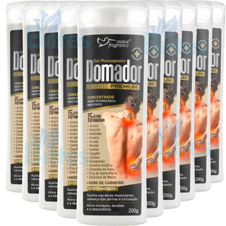 10 GEL MASSAGEADOR DOMADOR PREMIUM SUAVE FRAGRANCE 15 ATIVOS