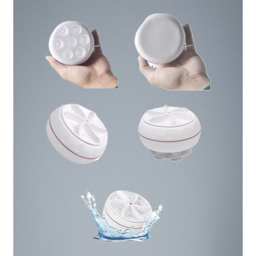 Mini máquina de lavar roupas toalhas no balde portátil branca - 3XZ 123