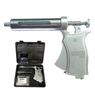 VACINADOR SERINGA PISTOLA VETERINÁRIA AUTOMÁTICO PARA GADO CAVALO OVELHAS R50 WALMUR