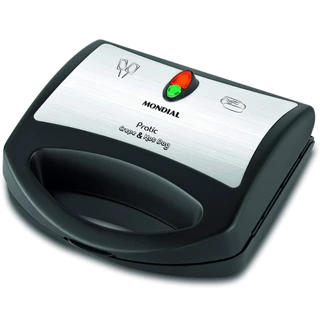 Crepeira Mondial Pratic Crepe & Hot Dog CP-01 850W Preto/Inox