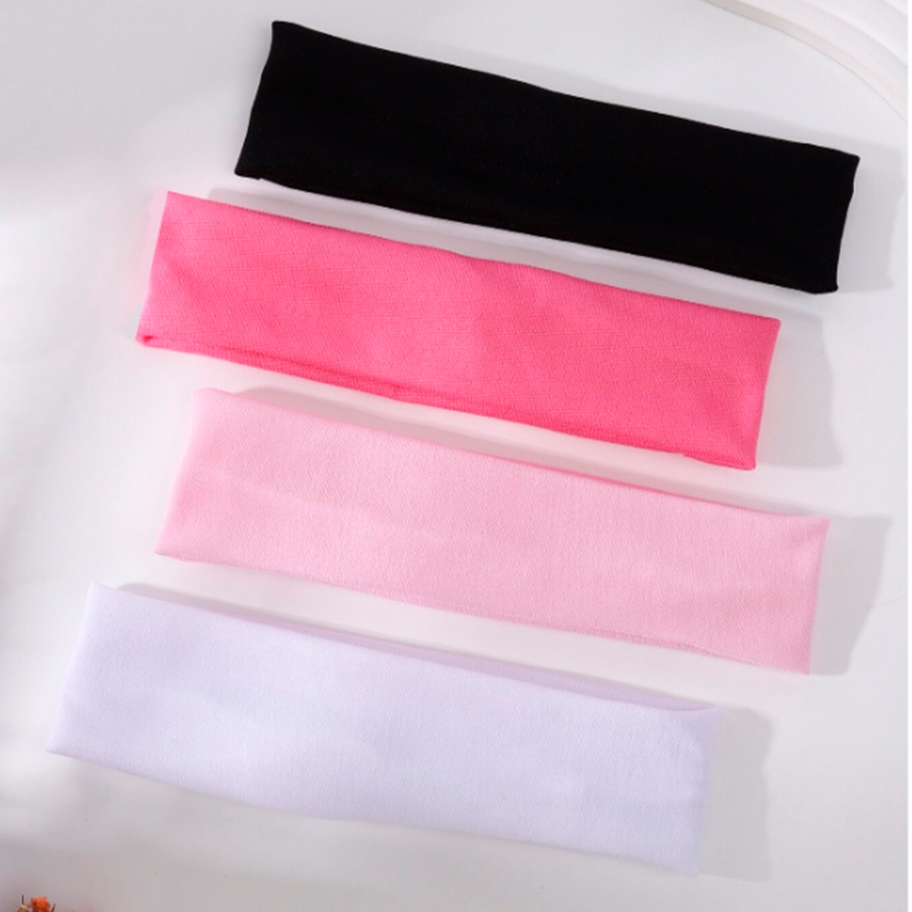 Kit 8 Faixas de Cabelo Elástico Tiara Yoga Ginástica Corrida Esportiva ...