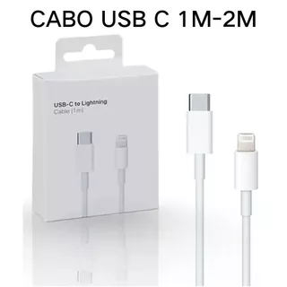 Cabo Para iPhone 20W Turbo 1M/2M PD Apple Lightning Tipo C Usb-c ipad Macbook