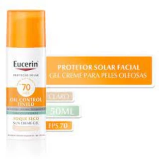 Protetor Solar Eucerin Sun Oil Control Tinted FPS 70 50g