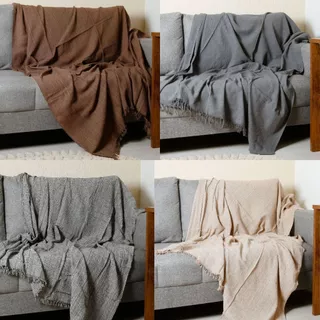 Manta Para Sofá King Gigante 3,00 x 1,80 Decoração Protetora Grande 100% Algodão