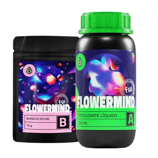 Kit Nutrição Fertilizante Organico Flowermind Kit P Cultivo outdoor e Indoor Grow