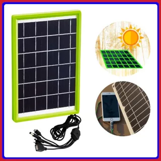 Mini Placa Painel Solar Com USB 6w/6v Carregador de Celular e Outros