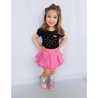 CONJUNTO SAIA MENINAS INFANTIL PEDRARIA DE SAIA