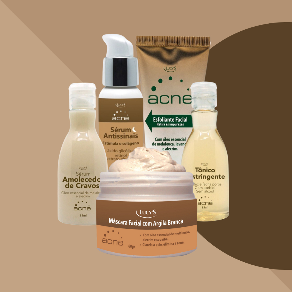 Kit de Skincare para pele Oleosa e Acneica - 5 ítens | Shopee Brasil