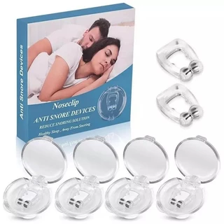 Kit 4 Clipe Nasal Anti Ronco Aparelho Para Nariz Dispositivo Para Ronco e Apneia Dilatador Magnético + Frete Grátis