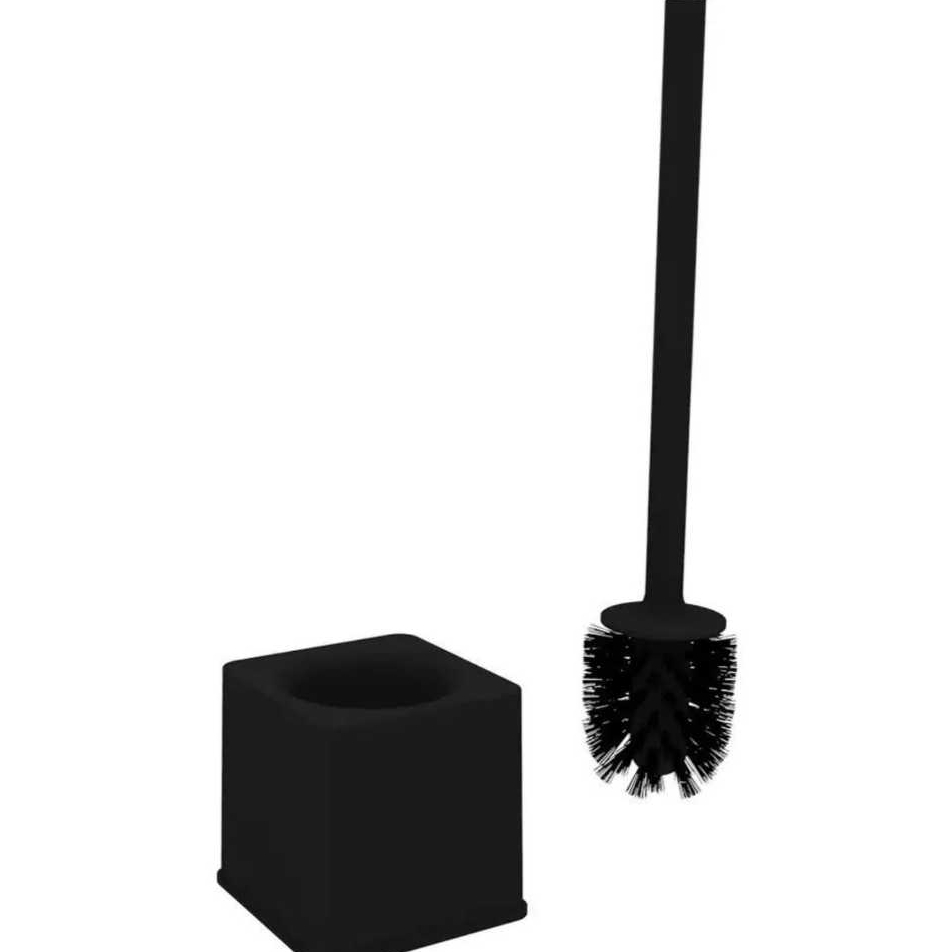 Escova Sanitária Acabamento Com Suporte Black Soprano