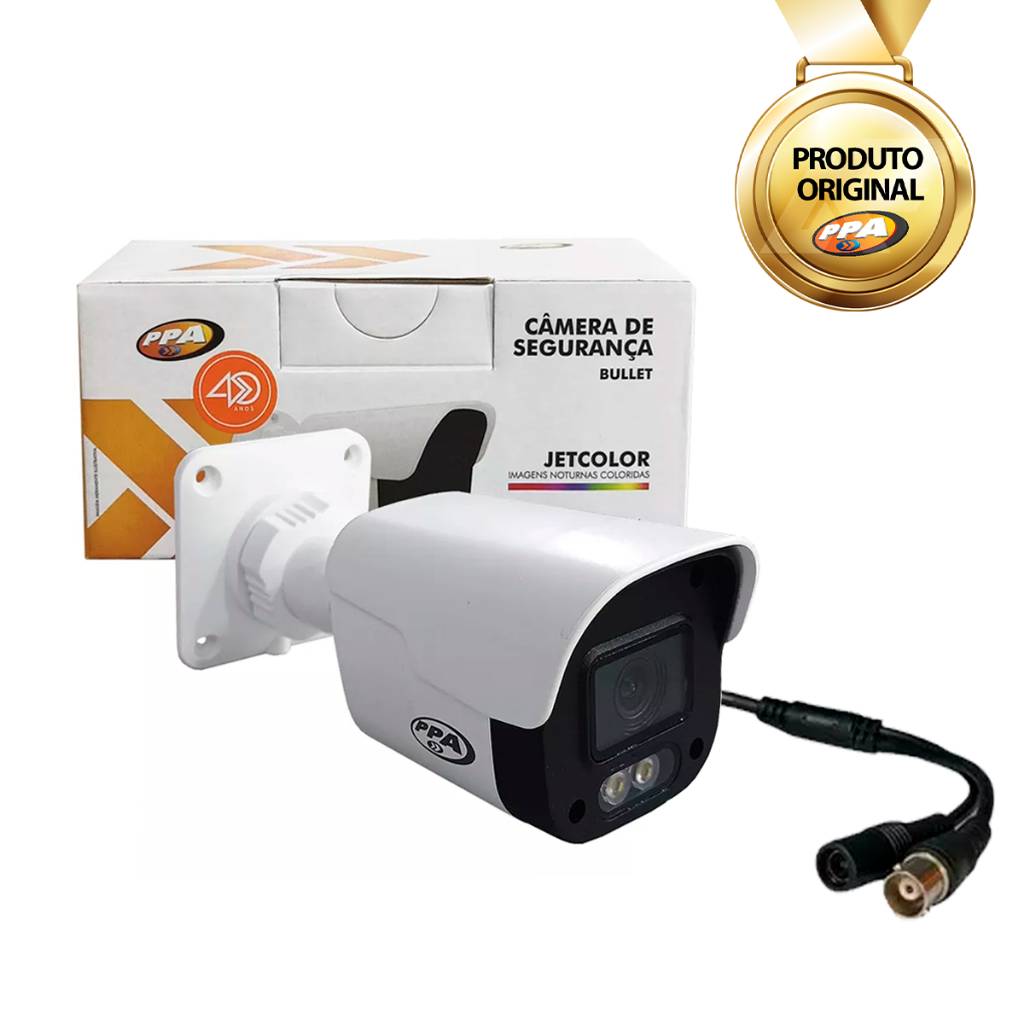 Câmera Segurança Bullet Jetcolor PPA Citrox 4x1 2mp Colorida