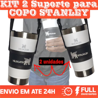 Kit Com Dois Tirantes Para Copo Térmico / Suporte Copo De Bebidas Ajustável
