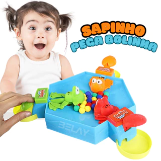 Jogo Sapinho Pega Bolinhas Brinquedo Infantil Criança Infantil Menino Menina Unissex Brincadeira em Grupo Todas as Idades Adulto Juvenil